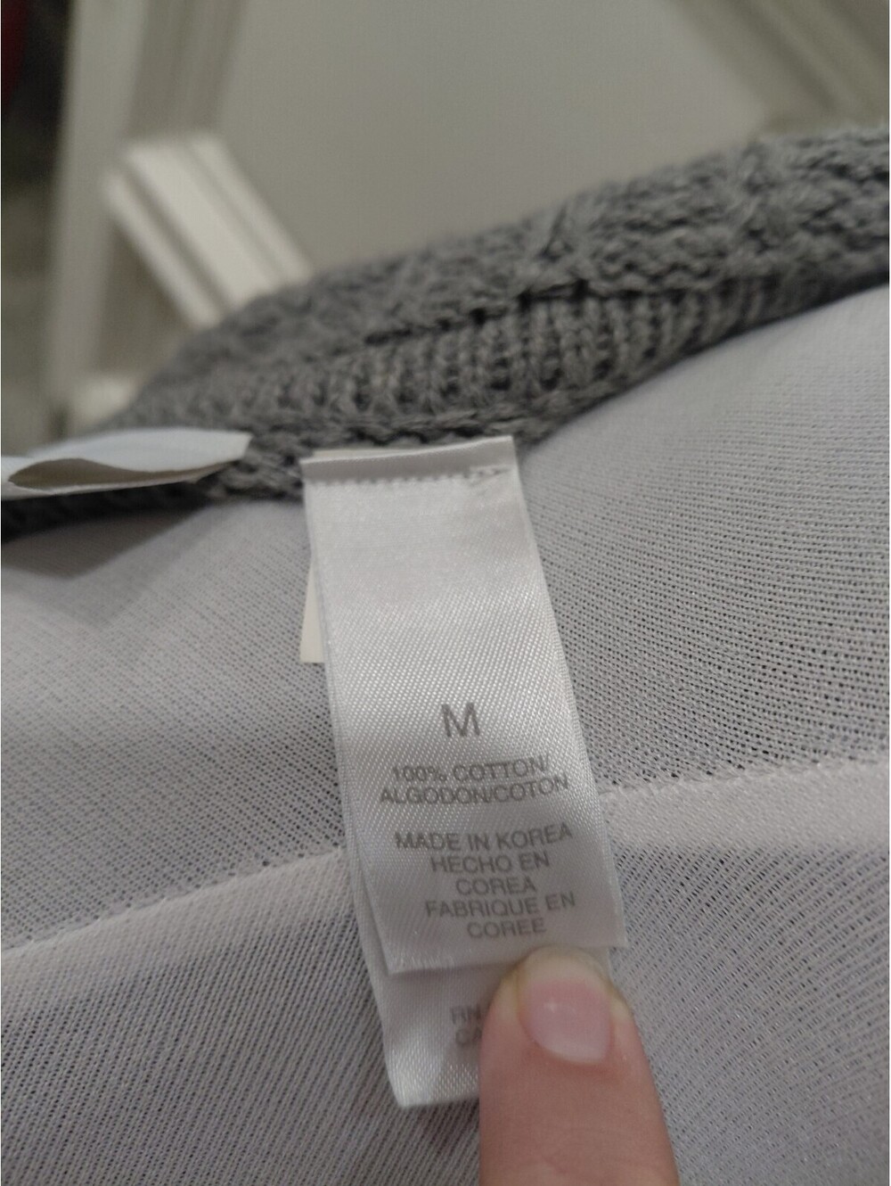 Liz Claiborne Lizwear Small gray ribbed stretch full zip jacket sweater - Picture 6 of 8
